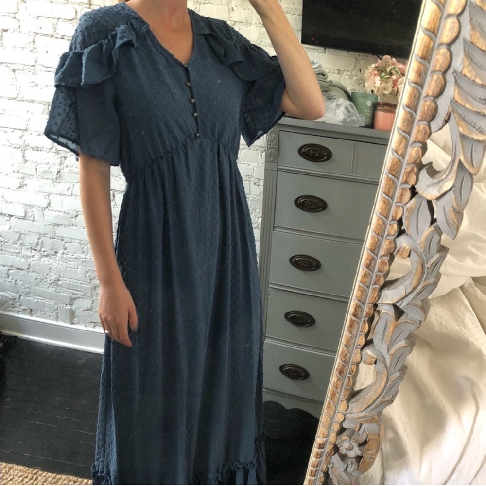 VICI ruffle maxi dress